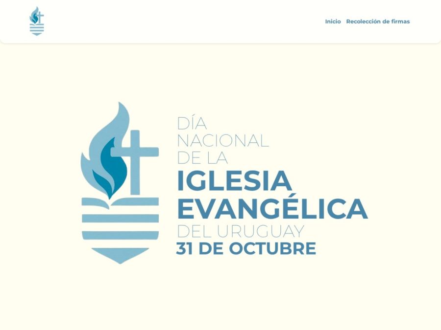 Sitio web del Día Nacional de la Iglesia Evangélica de Uruguay