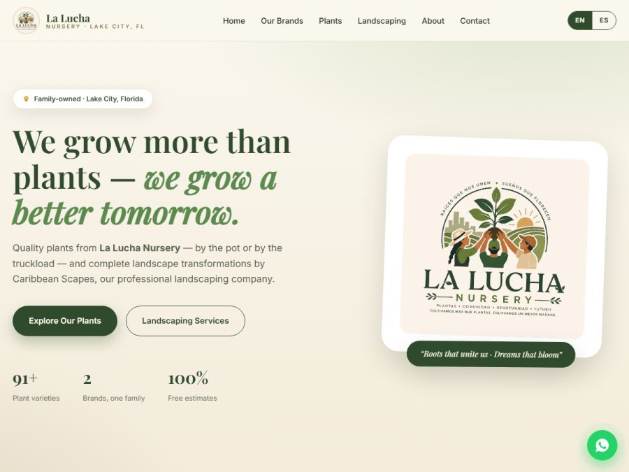 Sitio web de La Lucha Nursery